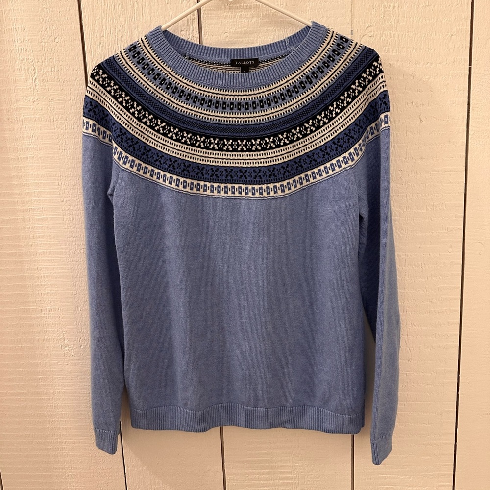 Talbots fairisle sweater